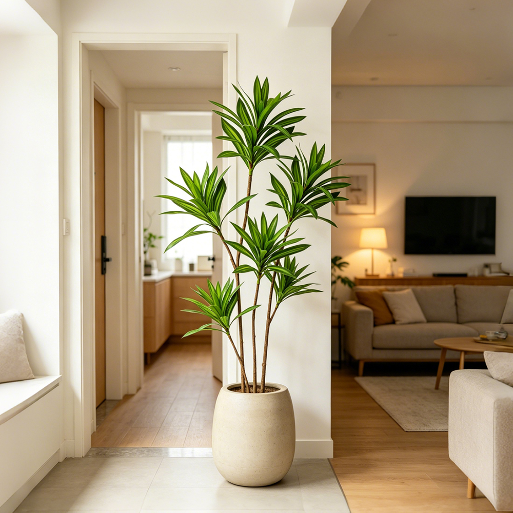 Dracaena Marginata - 66-98cm Large Artificial Palm Plant Fake