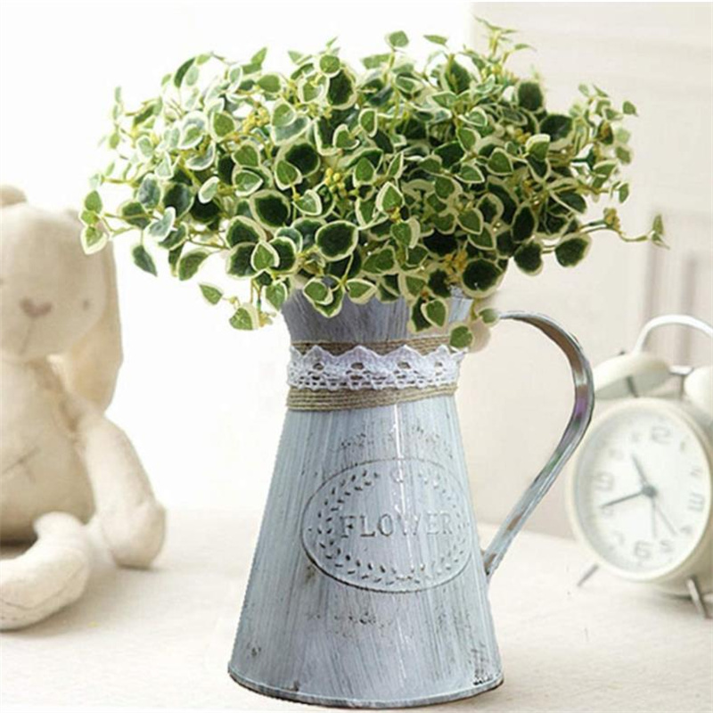 Vintage Tin Bucket Fashionable - Pilea Peperomioides ulasan dan harga