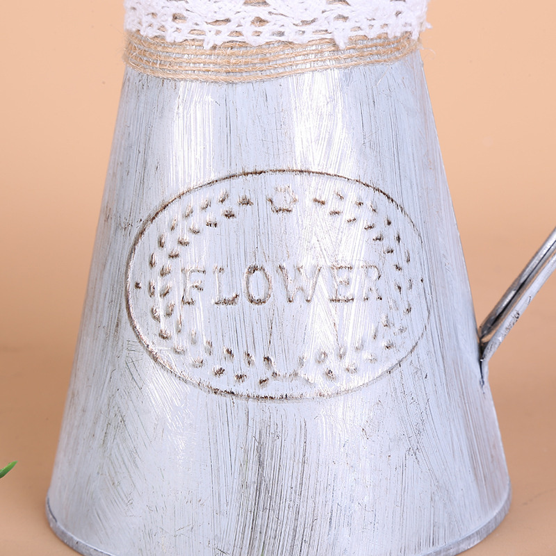 Vintage Tin Bucket Fashionable - Pilea Peperomioides ulasan dan harga