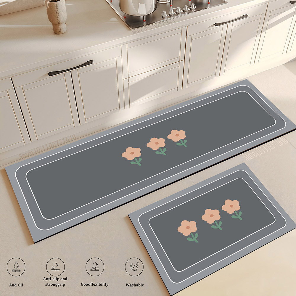 Flower Kitchen Mat Anti-Fatigu - Maranta Prayer Plant ulasan dan harga