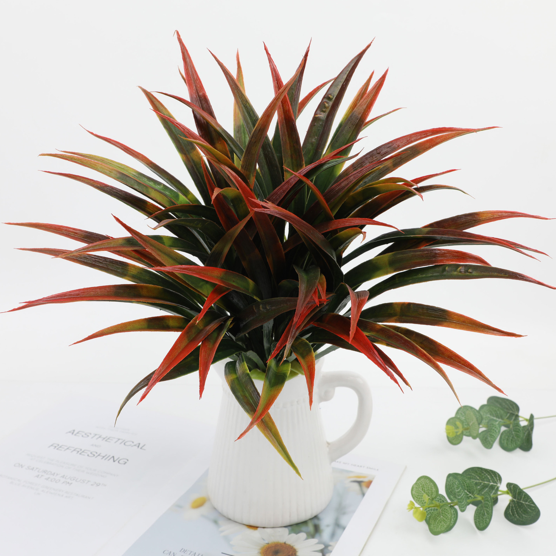 3PCSArtificial Gladiolus Grass - Dracaena Marginata ulasan dan harga