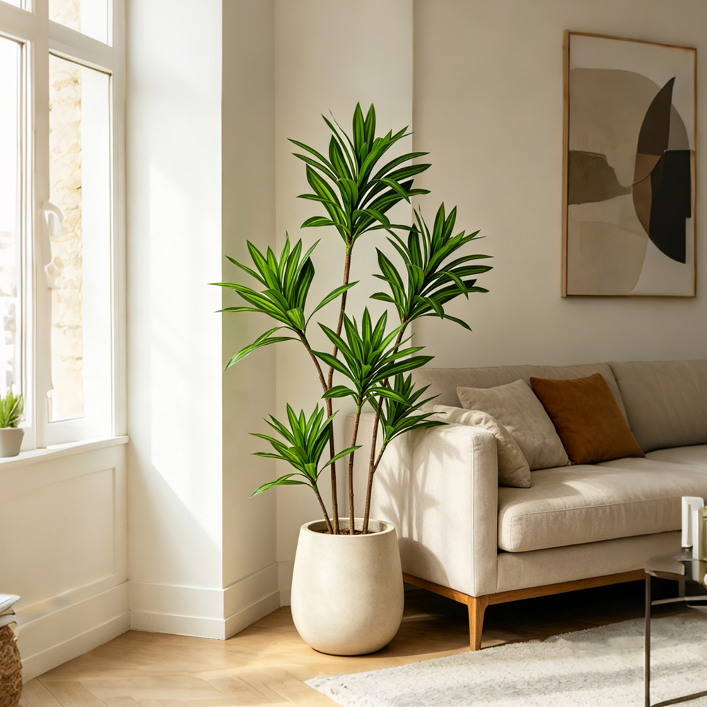 66-98cm Large Artificial Palm  - Dracaena Marginata ulasan dan harga