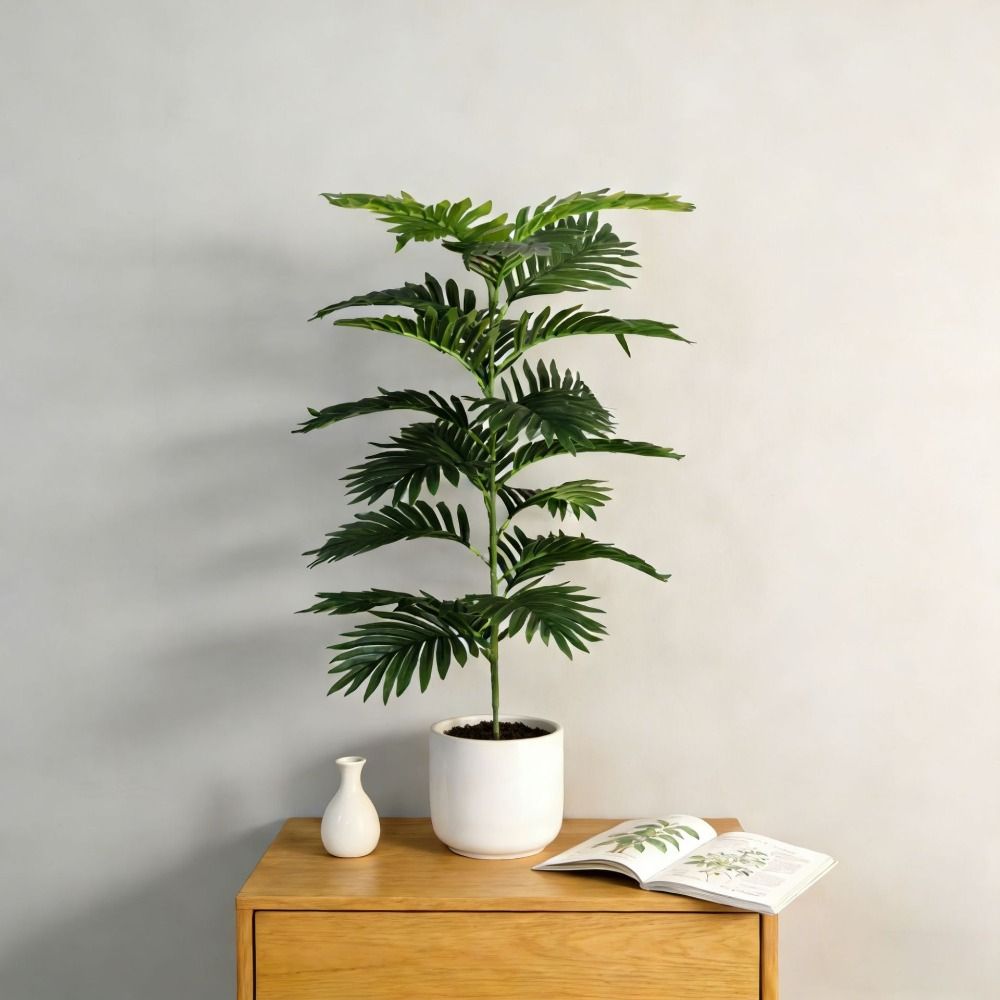 Green Plastic Artificial Ficus - Ficus Lyrata Tree ulasan dan harga